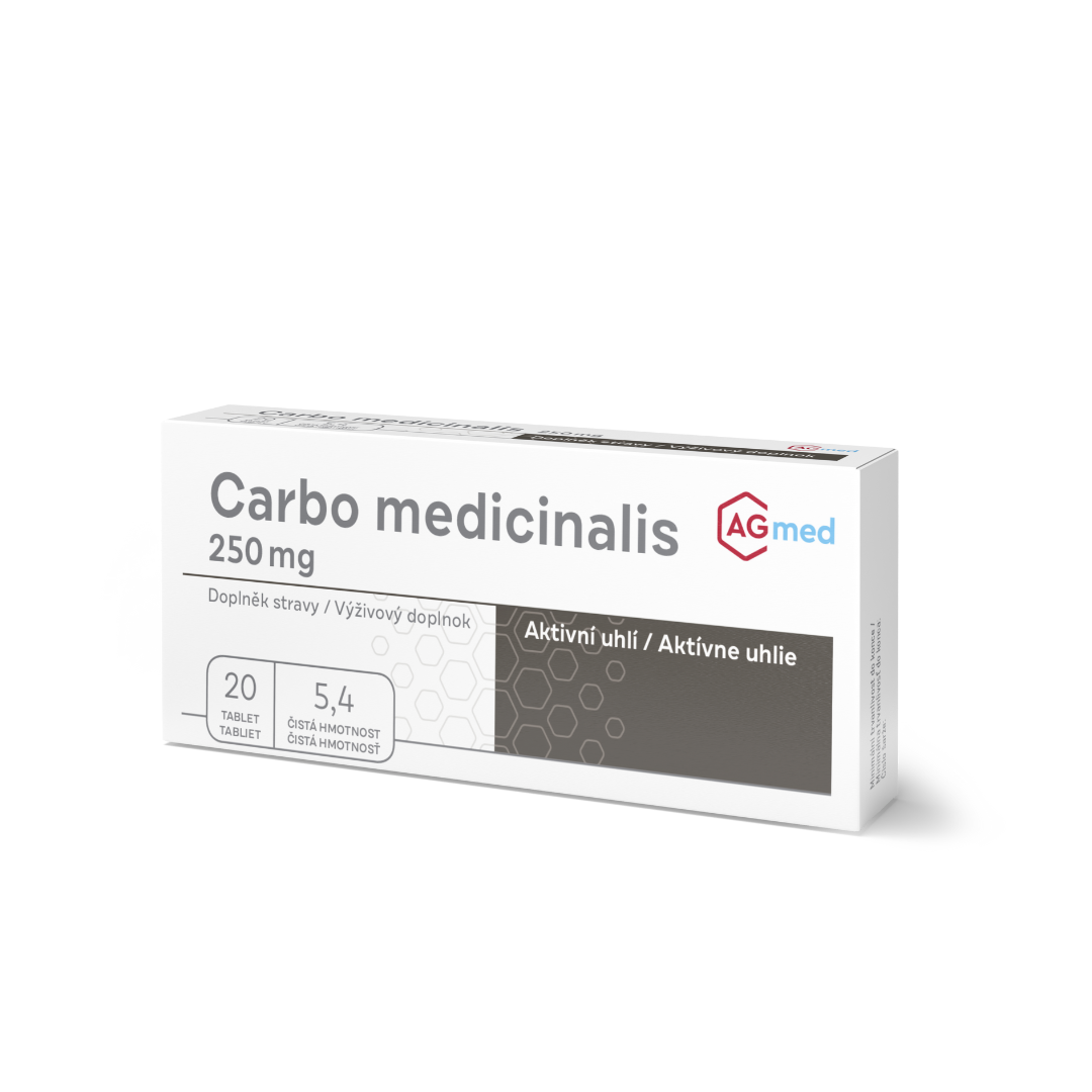 Carbo medicinalis 250 mg AGmed tbl 20