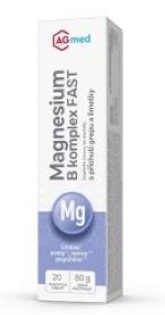 Magnesium B komplex FAST eff 20 tbl. grep a limetka AGmed