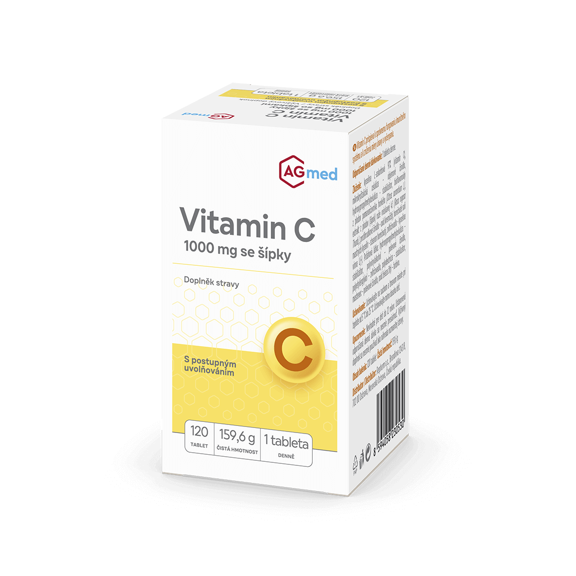 Vitamin C 1000 mg se šípky tbl.120 AGmed