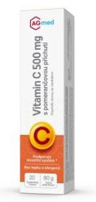 Vitamin C 500mg eff 20 tbl. pomeranč AGmed 