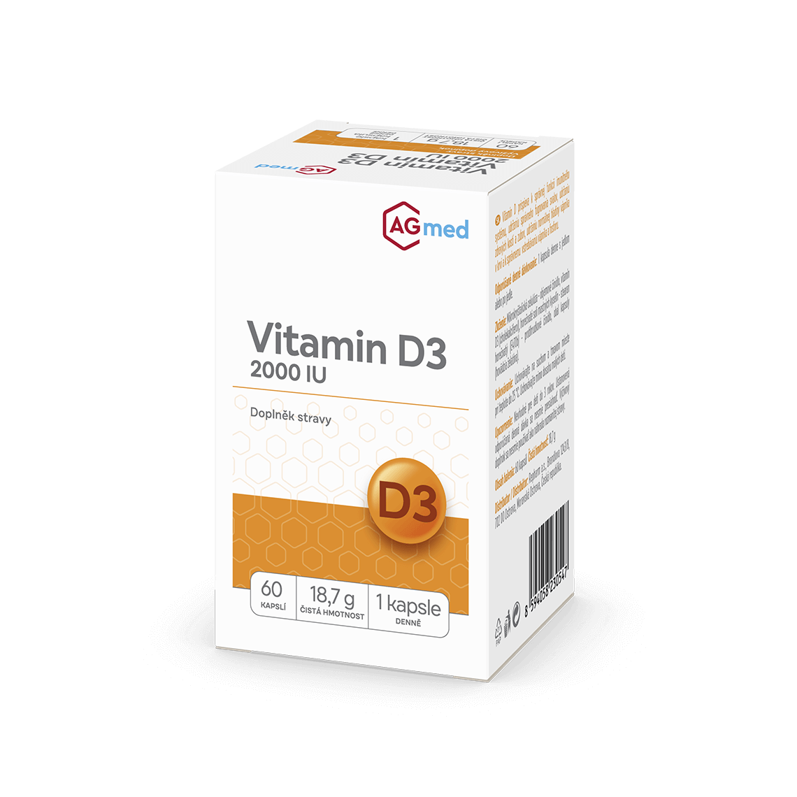 Vitamin D3 2000 IU cps.60 AGmed                                         